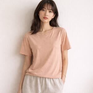 JEANA SOHN Garcon T-shirt in Warm Beige Size 1